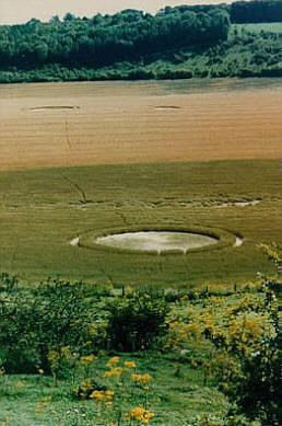Cheesefoot Head, Hampshire crop circle, aerial photo 2