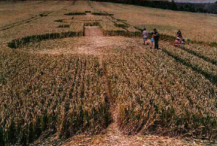 Alton Barnes, Wiltshire crop circle, aerial photo 5