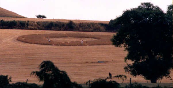 Bratton, Wiltshire crop circle, aerial photo 2