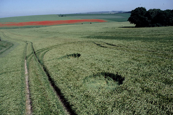 Westwoods, Wiltshire crop circle, aerial photo 3