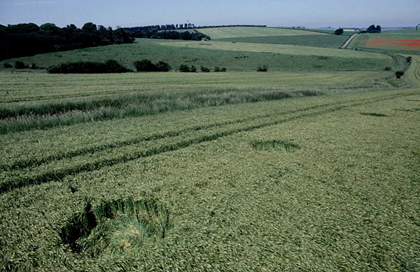 Westwoods, Wiltshire crop circle, aerial photo 5