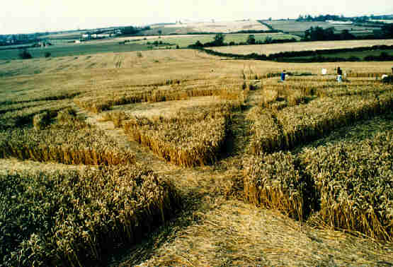 Huntingdonshire crop circle, aerial photo 4