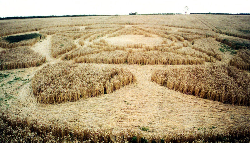 Huntingdonshire crop circle, aerial photo 3