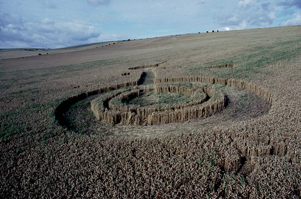 Mill Hill, Sussex crop circle, aerial photo 3