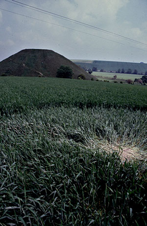 Silbury Hill, Wiltshire crop circle, aerial photo 3