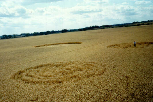 Leconfield, Humberside crop circle, aerial photo 2