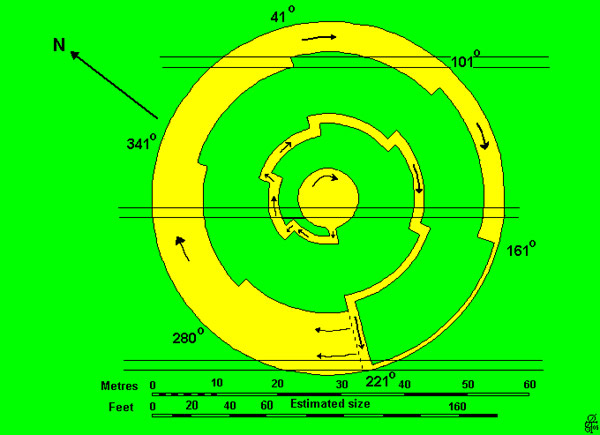 Black Hill, Leicestershire crop circle, aerial photo 2