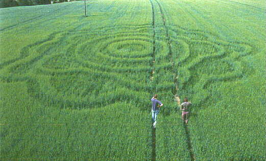 Goodworth Clatford, Hampshire crop circle, aerial photo 2