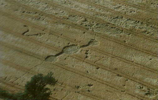 Endery, Leicestershire crop circle, aerial photo 2