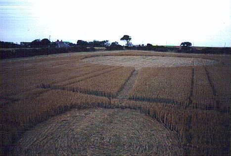 Murcar, Scotland crop circle, aerial photo 3