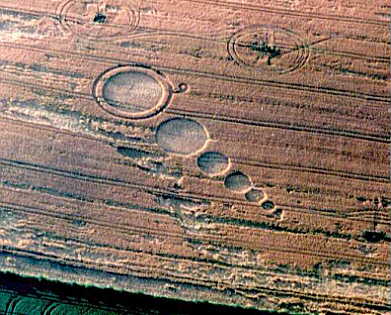 Denton -Garsington, Oxfordshire crop circle, aerial photo 2