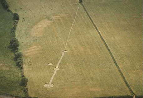 Garsington, Oxfordshire crop circle, aerial photo 2