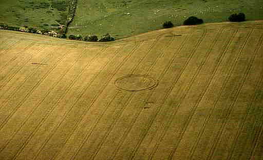 Garsington, Oxfordshire crop circle, aerial photo 4
