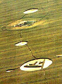 Roundway, Wiltshire (2nd formation) crop circle, aerial photo 2