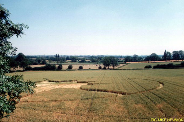 Blaby, Leicestershire crop circle, aerial photo 4
