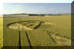 Etchilhampton, Wiltshire crop circle, aerial photo 3