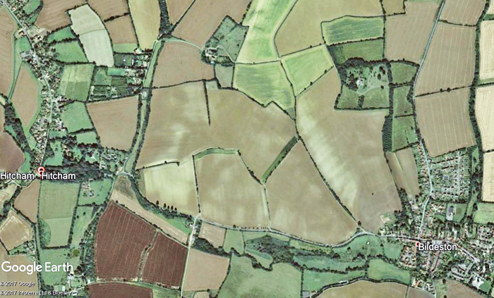 Fen Lane, Suffolk crop circle, aerial photo 4