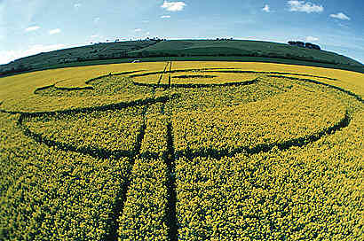 Barbury Castle, Wiltshire crop circle, aerial photo 4
