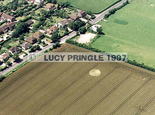 Butser Hill, Hampshire crop circle, aerial photo 2