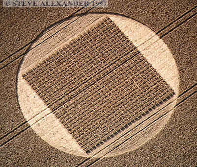 Etchilhampton (1), Wiltshire crop circle, aerial photo 3