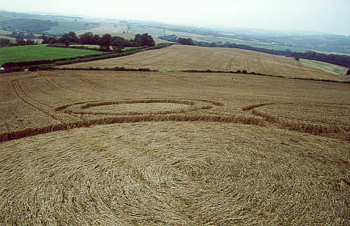 Compton Dando, Somerset crop circle, aerial photo 2