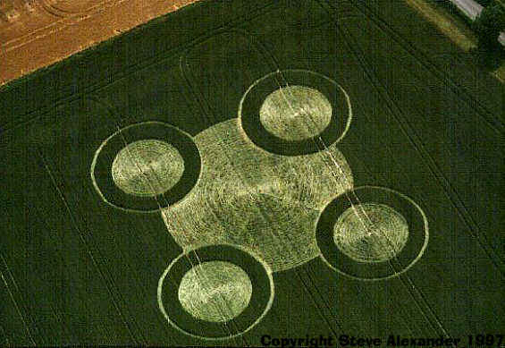 South-East of Winchester, Hampshire crop circle, aerial photo 4