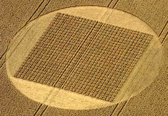 Etchilhampton (1), Wiltshire crop circle, aerial photo 2