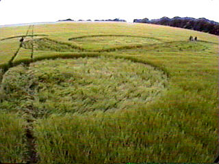 Rockley Down, Wiltshire crop circle, aerial photo 2