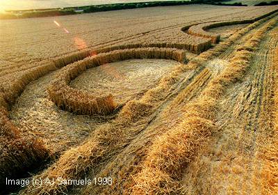 Cold Ashton, Somerset crop circle, aerial photo 2