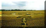 Beckhampton (3), Wiltshire crop circle, aerial photo 3