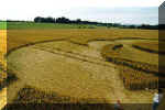 Beckhampton (3), Wiltshire crop circle, aerial photo 4