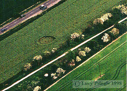 Chiseldon/Liddington Castle, Wiltshire crop circle, aerial photo 2