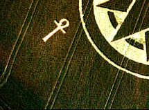 Dadford, Buckinghamshire crop circle, aerial photo 3