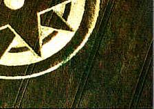 Dadford, Buckinghamshire crop circle, aerial photo 4