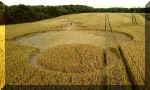 West Woods, Wiltshire crop circle, aerial photo 2