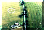 Dadford, Buckinghamshire crop circle, aerial photo 5