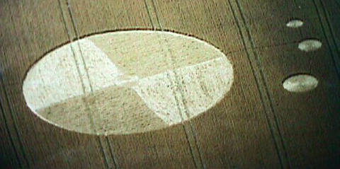 Milk Hill, Wiltshire crop circle, aerial photo 5