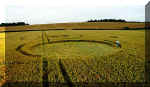 Owslebury, Hampshire crop circle, aerial photo 4