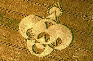 Lockeridge (3), Wiltshire crop circle, aerial photo 2