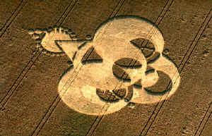 Lockeridge (3), Wiltshire crop circle, aerial photo 3