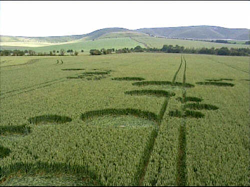 Allington, Wiltshire crop circle, aerial photo 20