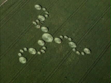 Allington, Wiltshire crop circle, aerial photo 19