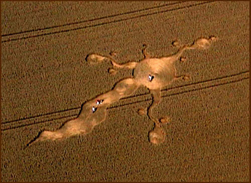 Avebury Trusloe, Wiltshire crop circle, aerial photo 14
