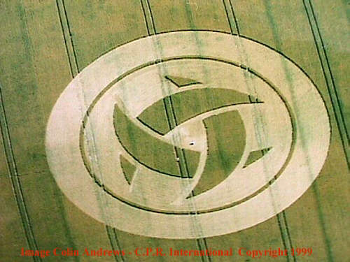 Barbury Castle, Wiltshire crop circle, aerial photo 5