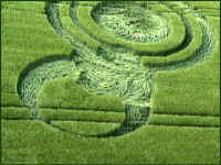 Barbury Castle, Wiltshire crop circle, aerial photo 3