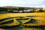 Penny Quick Hill, Somerset crop circle, aerial photo 3
