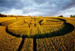 Penny Quick Hill, Somerset crop circle, aerial photo 5