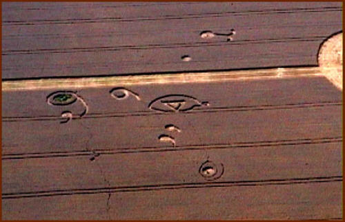 Bishop Cannings, Wiltshire crop circle, aerial photo 2