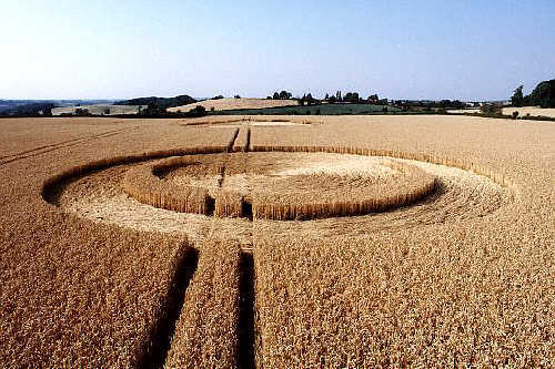 Stanton Prior, nr Bristol crop circle, aerial photo 9