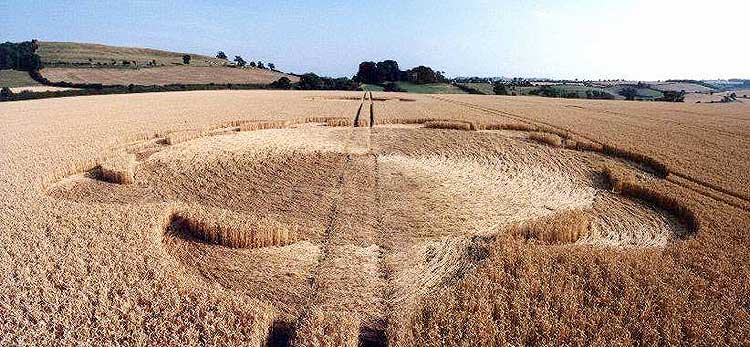 Stanton Prior, nr Bristol crop circle, aerial photo 11